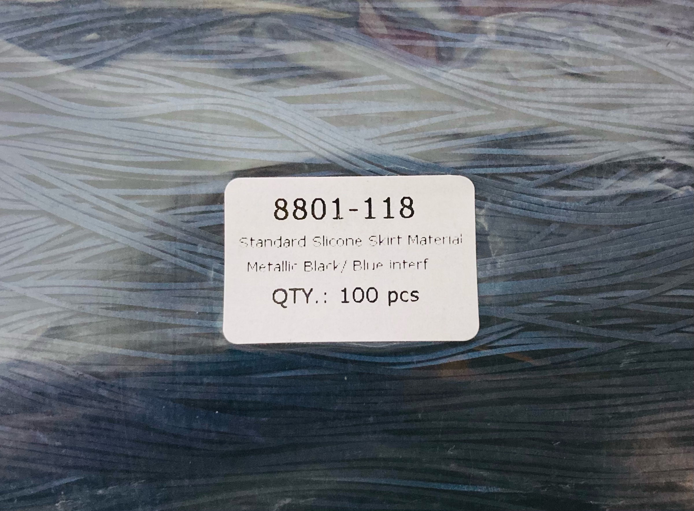 8801-118 / Metallic Black & Blue Interleaf | Silicone Tabs .com